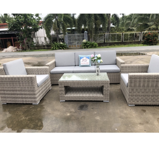 POLY RATTAN SOFA SET OF 4