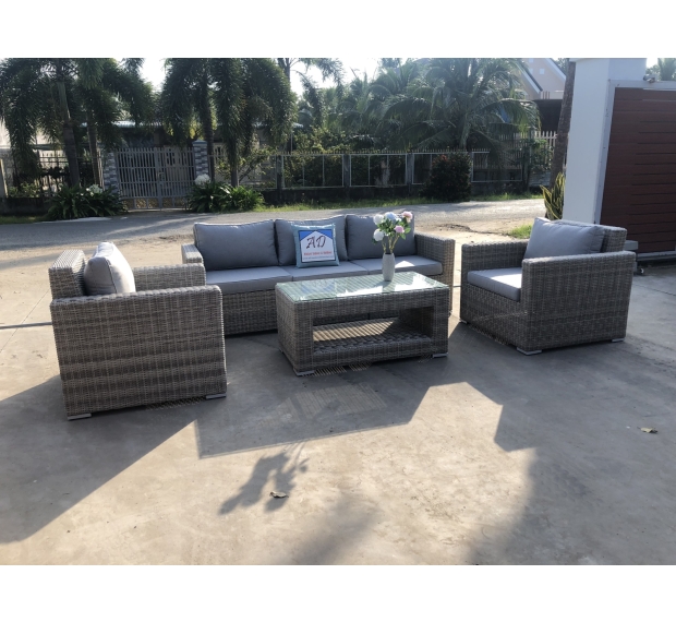 POLY RATTAN SOFA SET OF 4