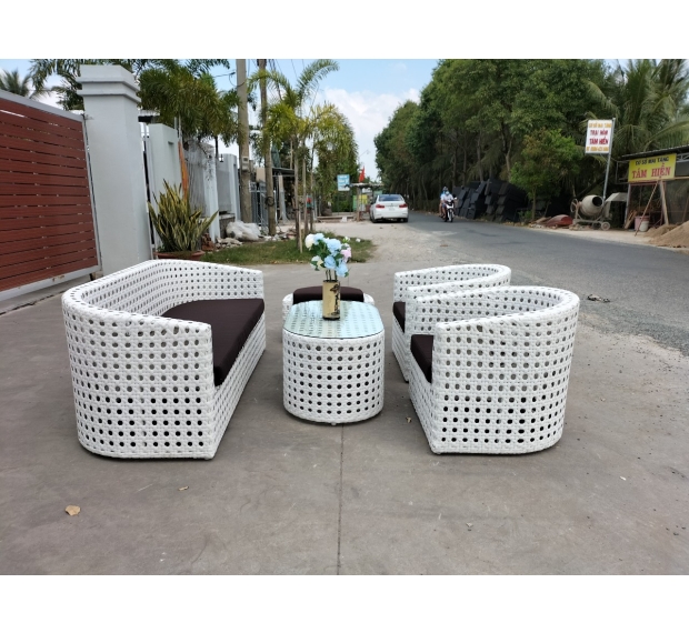 POLY RATTAN SOFA SET 