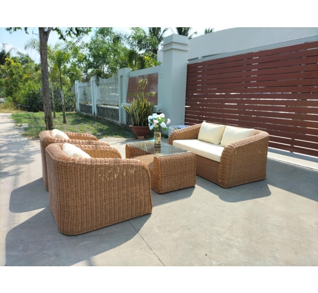POLY RATTAN SOFA SET