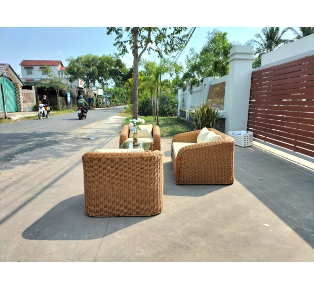 POLY RATTAN SOFA SET