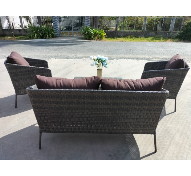 POLY RATTAN SOFA SET  
