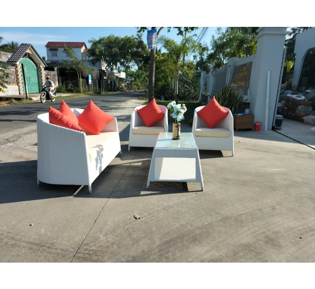 POLY RATTAN SOFA SET 