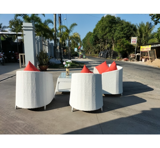 POLY RATTAN SOFA SET 