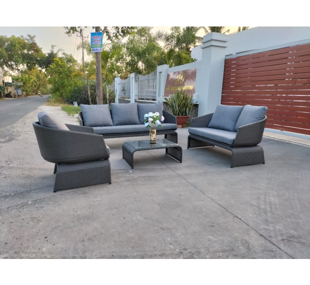 POLY RATTAN SOFA SET OF 4