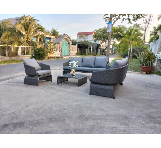 POLY RATTAN SOFA SET OF 4