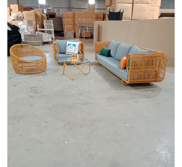 POLY RATTAN SOFA SET 
