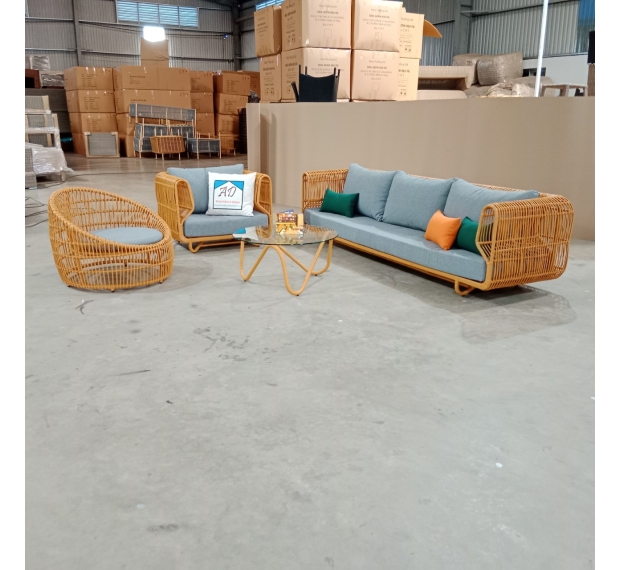 POLY RATTAN SOFA SET 