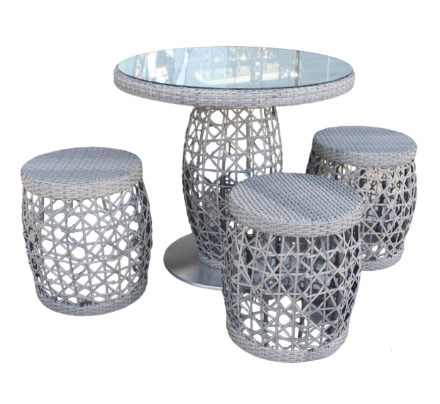 POLY RATTAN BAR SET 