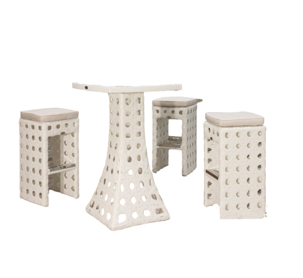 POLY RATTAN BAR SET 