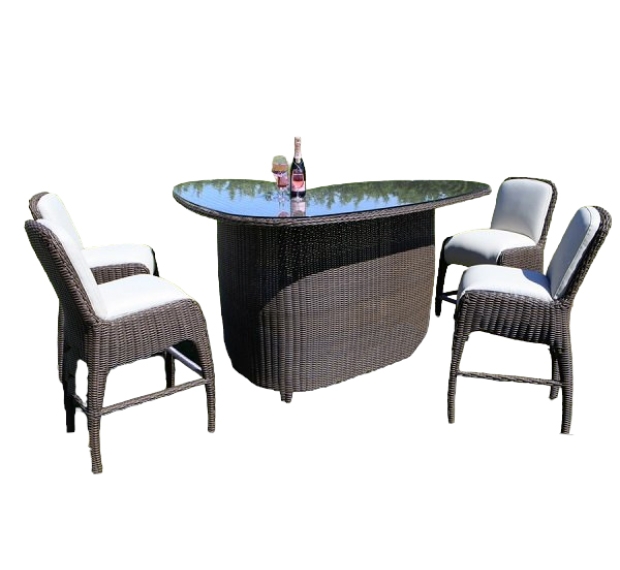 POLY RATTAN BAR SET 