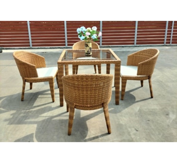 POLY RATTAN COFFEE SET