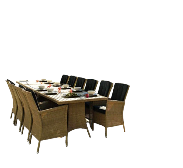 POLY RATTAN DINING SET