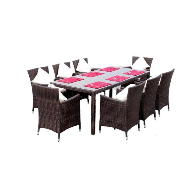 POLY RATTAN DINING SET
