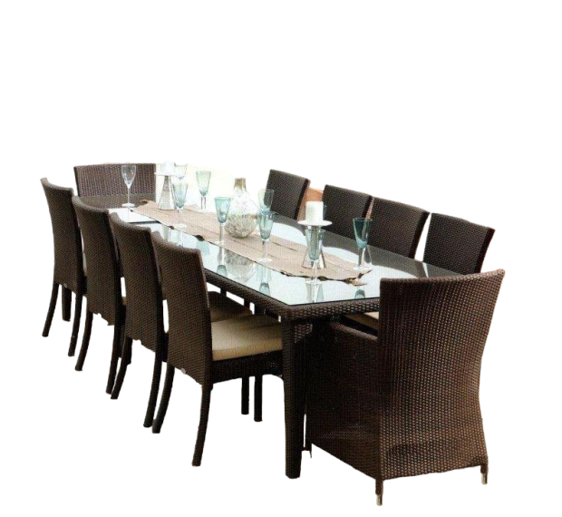 POLY RATTAN COFFEE SET