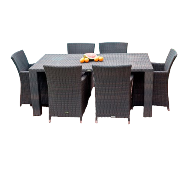 POLY RATTAN DINING SET