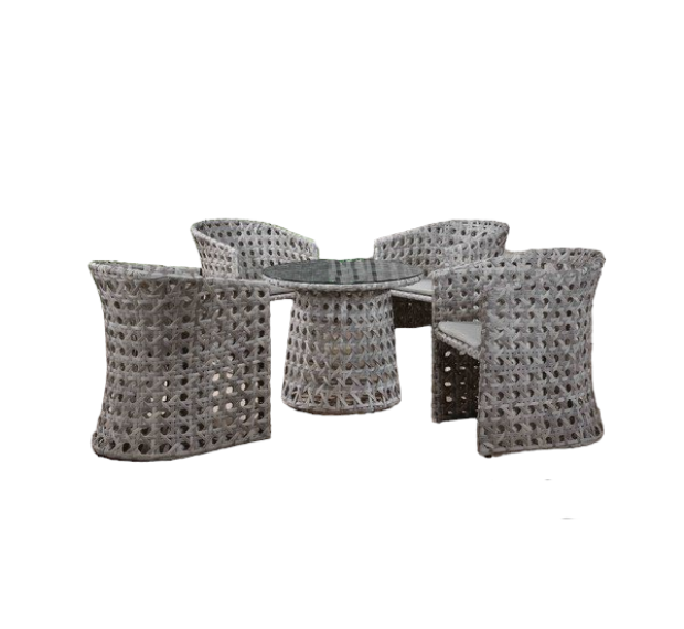 POLY RATTAN COFFEE SET