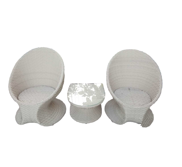 POLY RATTAN COFFEE SET
