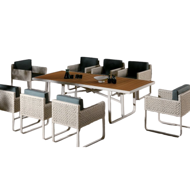 POLY RATTAN COFFEE SET