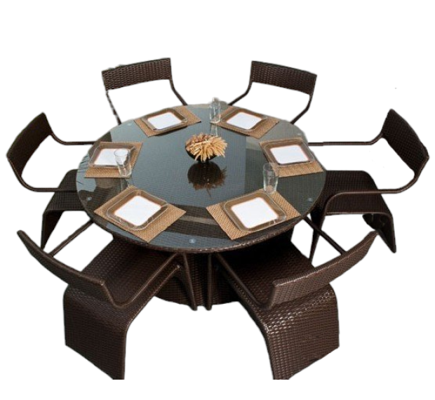 POLY RATTAN COFFEE SET