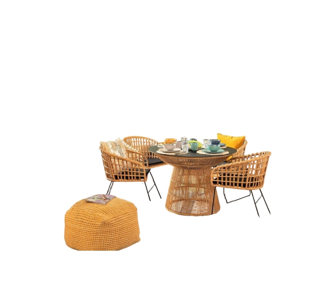 POLY RATTAN DINING SET