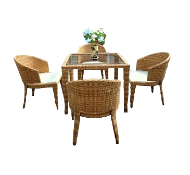 POLY RATTAN COFFEE SET